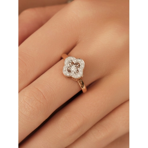 Кольцо из золота 585 пробы с бриллиантами