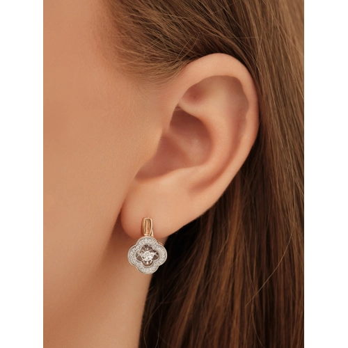 Серьги из золота 585 пробы с бриллиантами