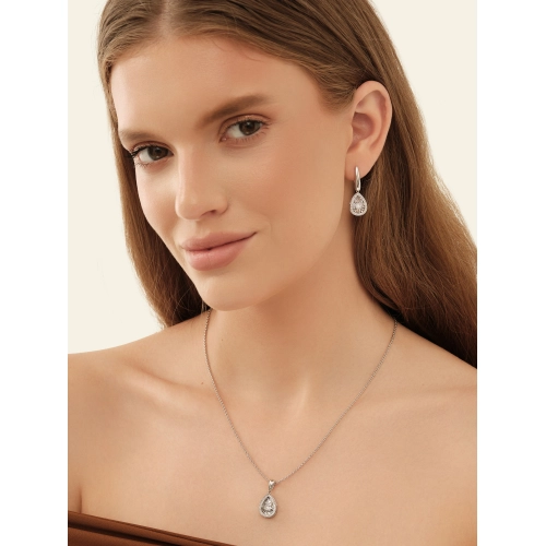 Подвеска из белого золота 585 пробы с бриллиантом