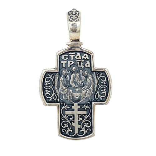 Подвеска Крест из серебра 925 пробы