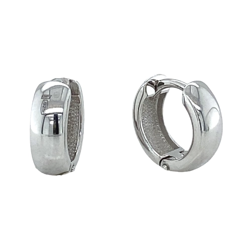 Серьги конго из серебра 925 пробы