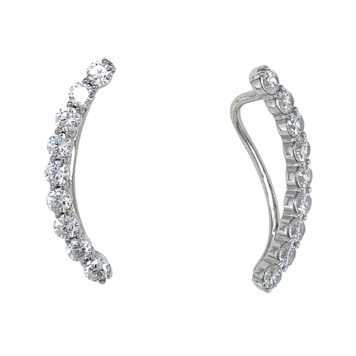 Серьги пины из серебра 925 пробы