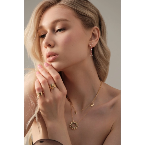 Пусеты (925) жемчуг, родолит