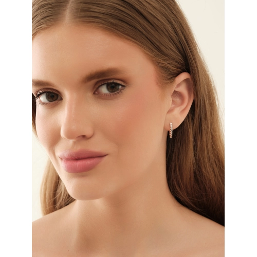 Серьги из золота 585 пробы с фианитами