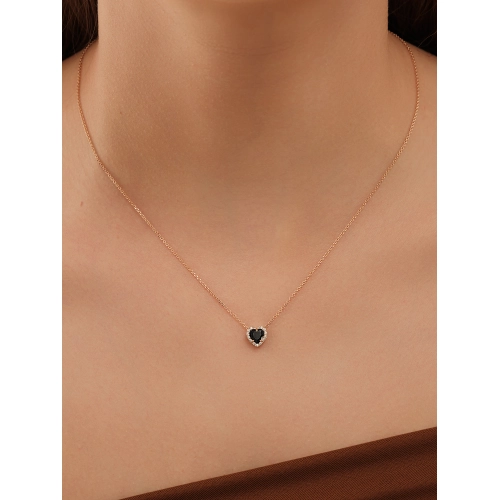 Подвеска из золота 585 пробы с цветными фианитами