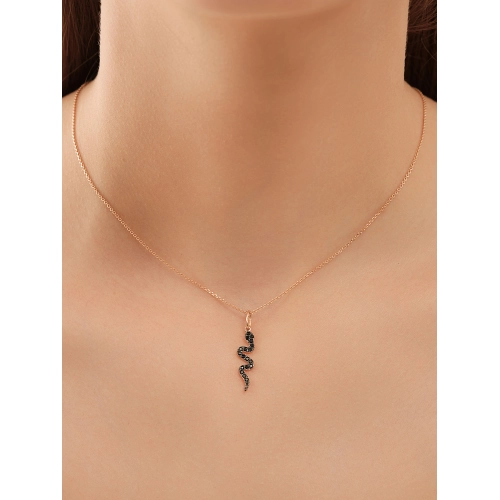 Подвеска из золота 585 пробы с цветными фианитами