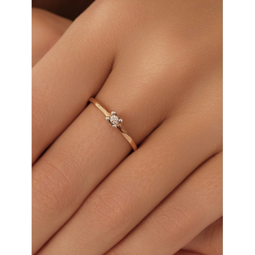 Кольцо из золота 585 пробы с бриллиантами