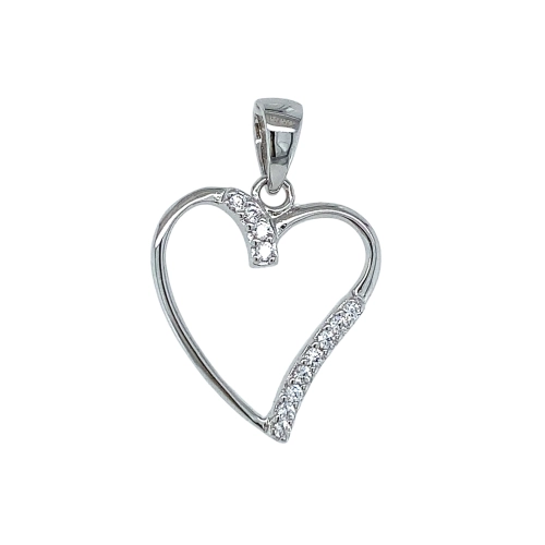 Подвеска из серебра 925 пробы с цирконами