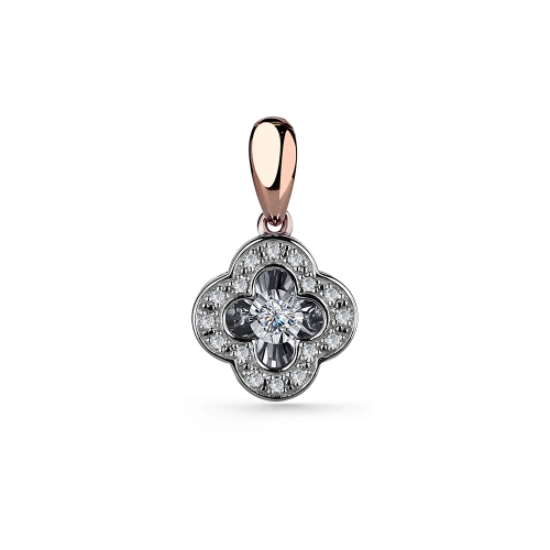 Подвеска из золота 585 пробы с бриллиантом