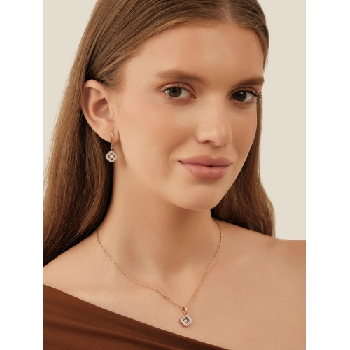 Серьги из золота 585 пробы с бриллиантами