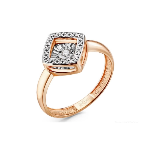 Кольцо из золота 585 пробы с бриллиантами