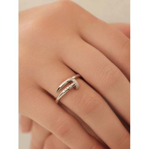 Кольцо из белого золота 585 пробы с бриллиантами