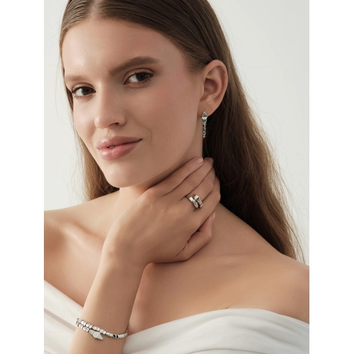 Серьги из белого золота 585 пробы