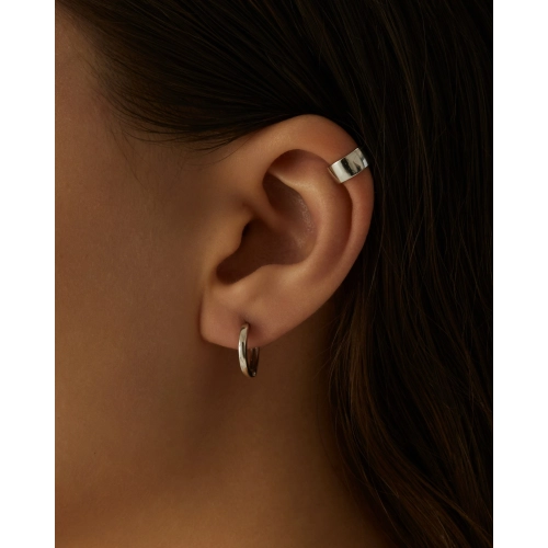 Серьги конго из серебра 925 пробы