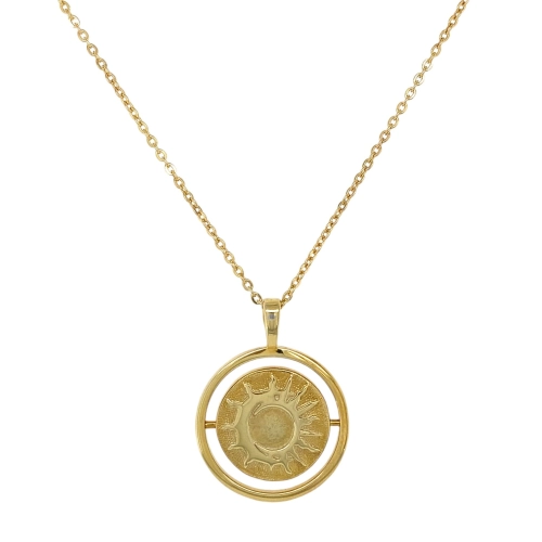 Колье (925 п) топаз