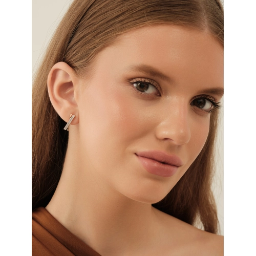 Серьги из золота 585 пробы с бриллиантами