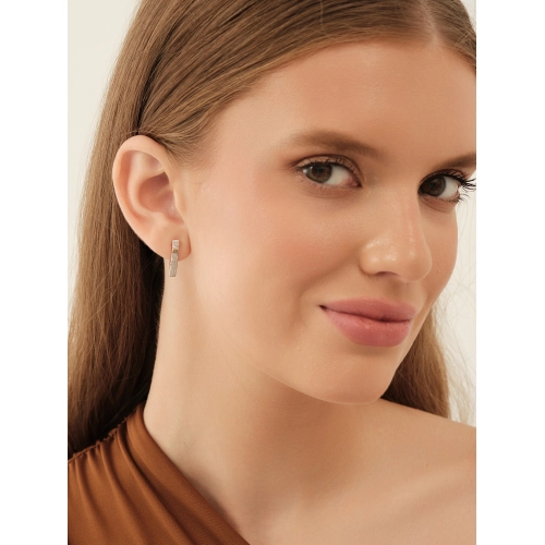 Серьги из золота 585 пробы с бриллиантами