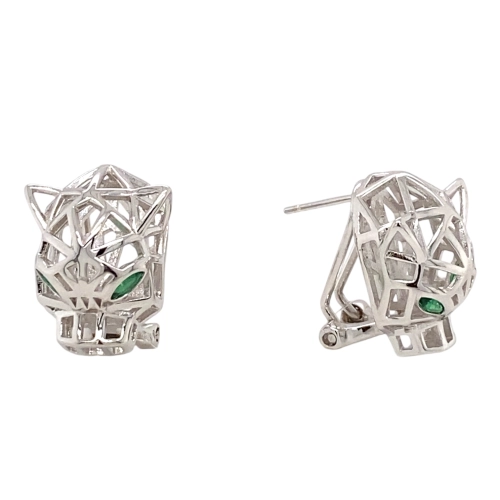 Серьги (925) шпинель