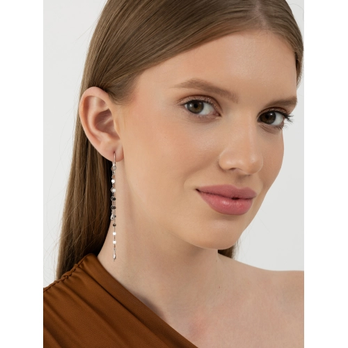 Серьги продевки из серебра 925 пробы