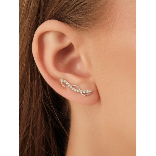 Серьги пины из серебра 925 пробы