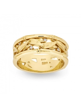 Обручальное кольцо из желтого золота 585 пробы