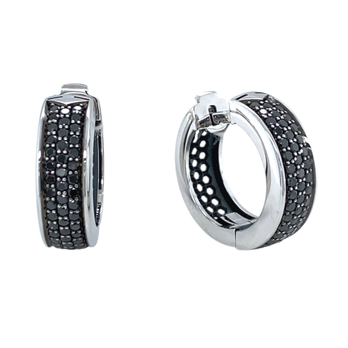 Серьги из белого золота 585 пробы с бриллиантами