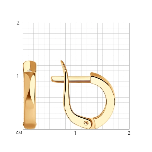 Серьги из золота 585 пробы