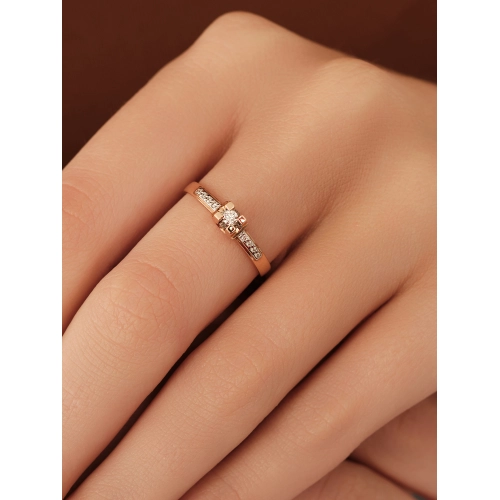 Кольцо из золота 585 пробы с бриллиантами