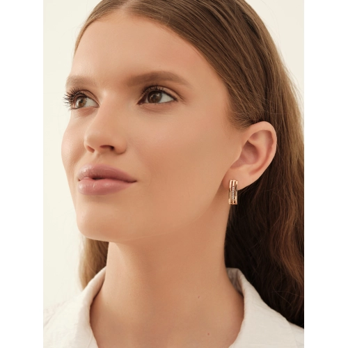 Серьги из золота 585 пробы с фианитами