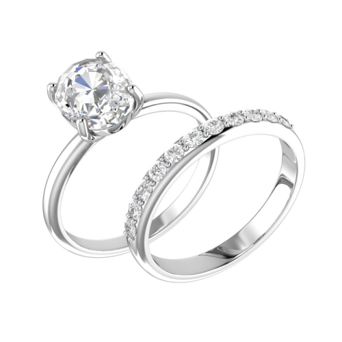 Кольцо из серебра 925 пробы с фианитами