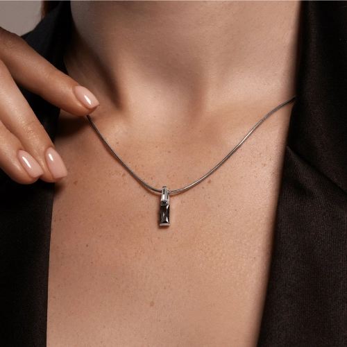 Подвеска (585 б) топаз-лондон, фианит