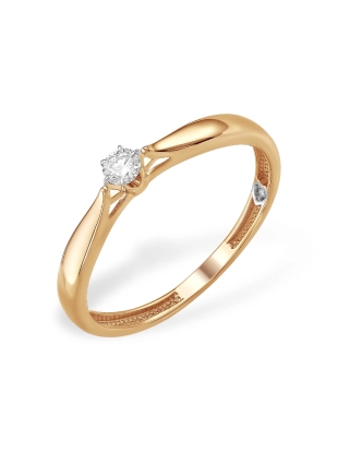 Кольцо из золота 585 пробы с бриллиантами