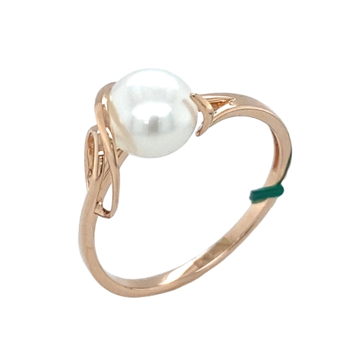 Кольцо из золота 585 пробы с жемчугом