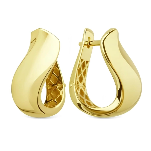 Серьги из желтого золота 585 пробы