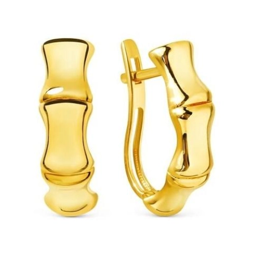 Серьги из желтого золота 585 пробы