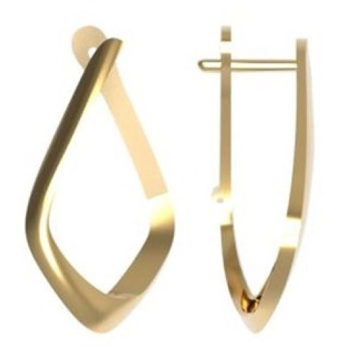 Серьги из белого золота 585 пробы