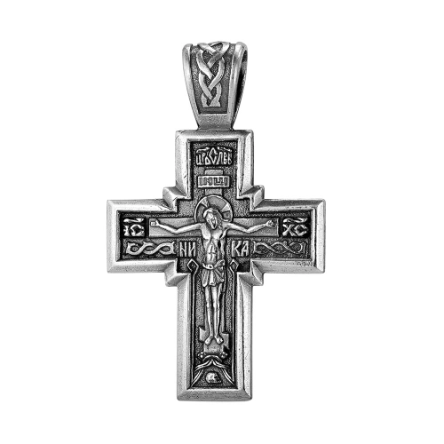 Подвеска Крест из серебра 925 пробы