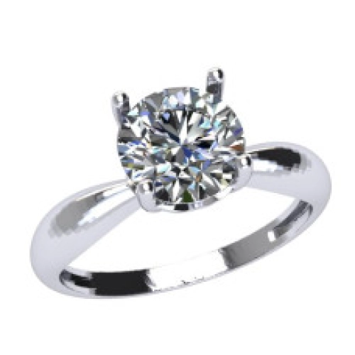 Кольцо из серебра 925 пробы с фианитами