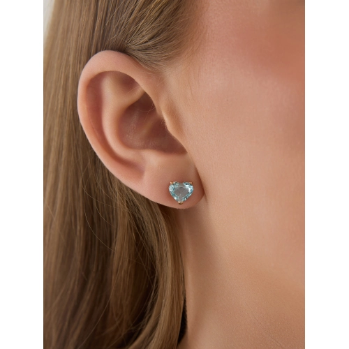 Пусеты (585) топаз ситалл