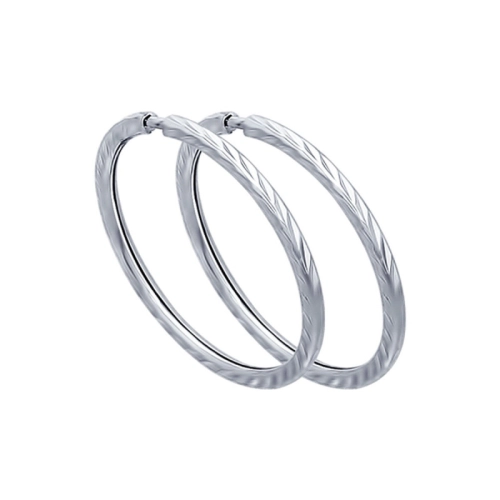 Серьги конго из серебра 925 пробы