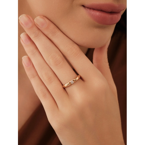 Кольцо из золота 585 пробы с бриллиантами