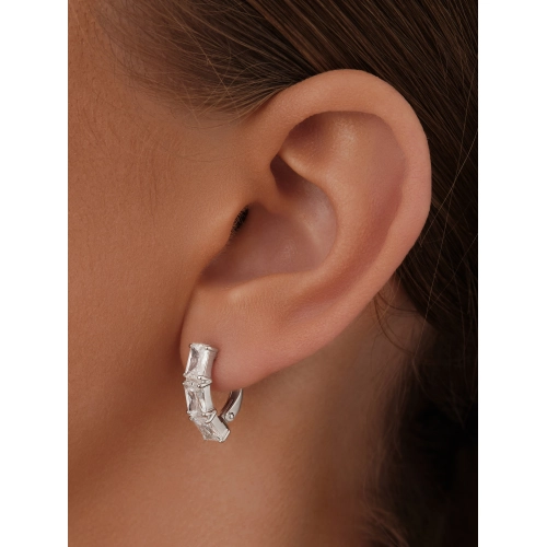 Серьги из серебра 925 пробы с фианитами