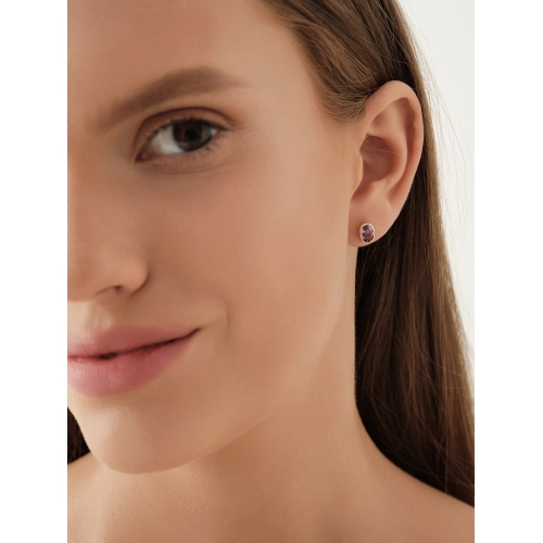 Пусеты (585 ж) аметист