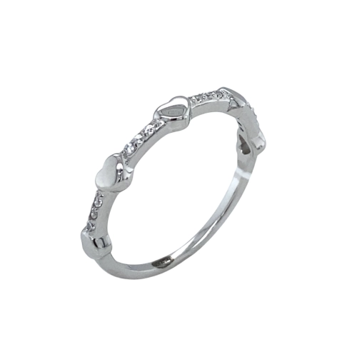 Кольцо из серебра 925 пробы с фианитами