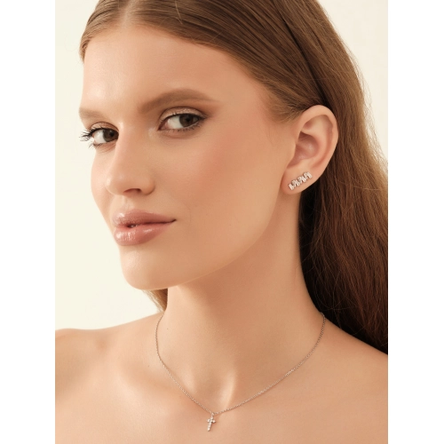 Серьги пины из серебра 925 пробы