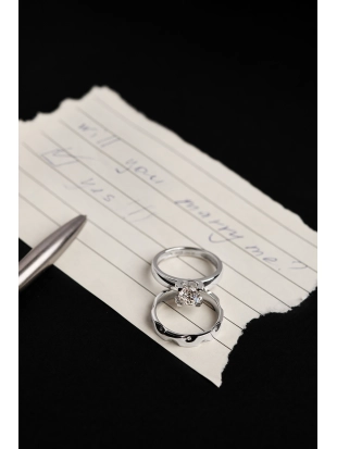 Кольцо (950) бриллиант обр