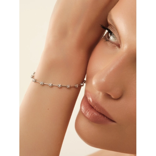 Браслет из белого золота 585 пробы с бриллиантами