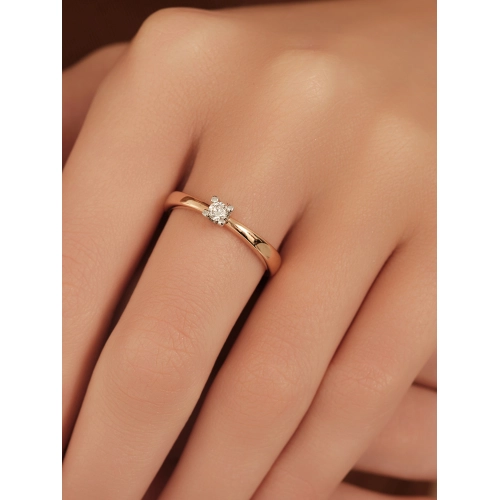 Кольцо из золота 585 пробы с бриллиантами