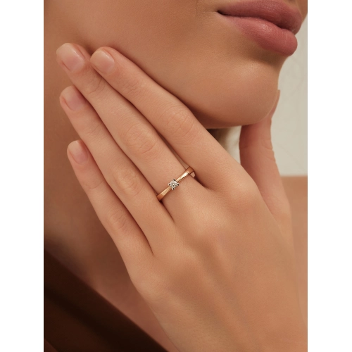 Кольцо из золота 585 пробы с бриллиантами