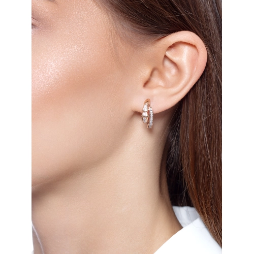 Серьги из золота 585 пробы с бриллиантами